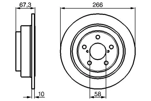 BOSCH Brake Disc (0986478799)