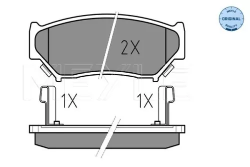 MEYLE Brake Pad Set, disc brake (0252190715/W)