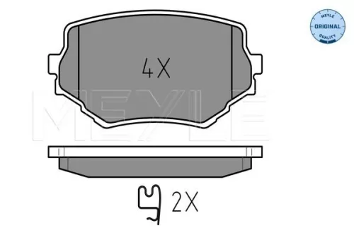 MEYLE Brake Pad Set, disc brake (0252331414/W)