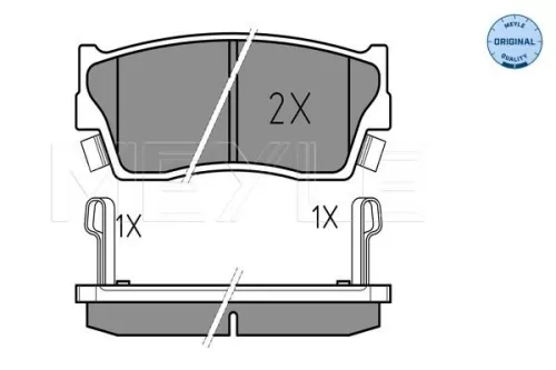 MEYLE Brake Pad Set, disc brake (0252150014/W)