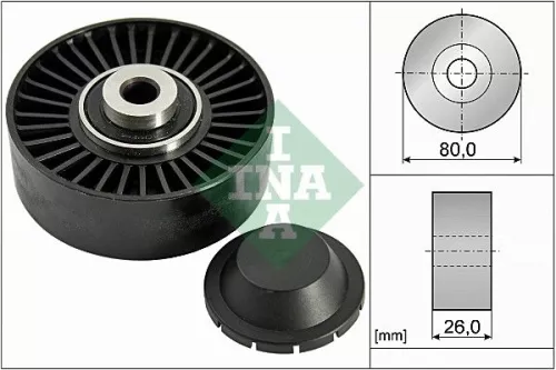 Deflection/Guide Pulley, V-ribbed belt