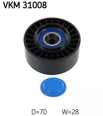 Deflection/Guide Pulley, V-ribbed belt