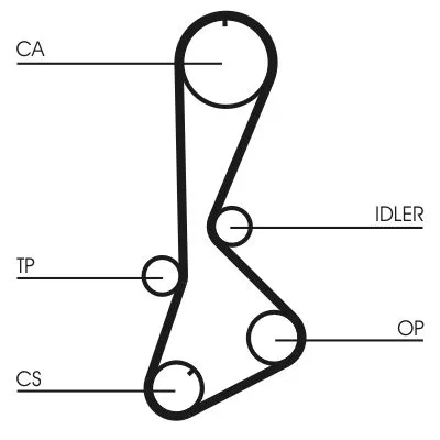 CONTINENTAL CTAM Timing Belt (CT828)