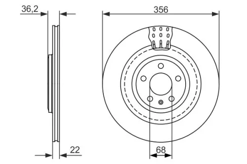 BOSCH Brake Disc (0986479749)