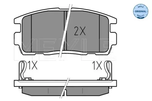 MEYLE Brake Pad Set, disc brake (0252449815/W)