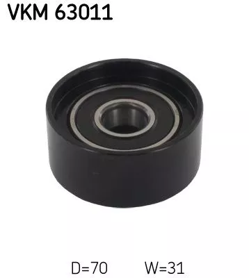 Deflection/Guide Pulley, V-ribbed belt