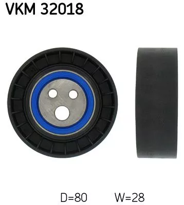 Deflection/Guide Pulley, V-ribbed belt