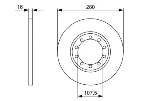 BOSCH Brake Disc (0986479390)