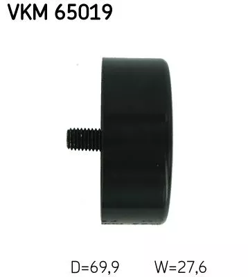 SKF Deflection/Guide Pulley, V-ribbed belt (VKM65019)