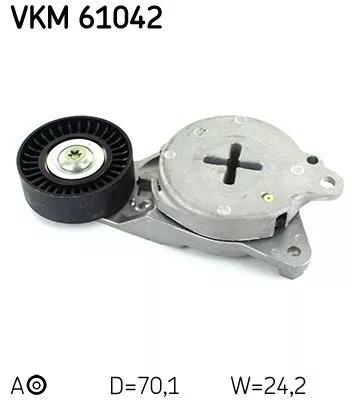 SKF Belt Tensioner, V-ribbed belt (VKM61042)