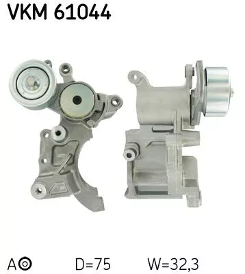 SKF Belt Tensioner, V-ribbed belt (VKM61044)