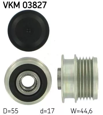 SKF Alternator Freewheel Clutch (VKM03827)