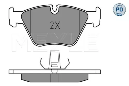 MEYLE Brake Pad Set, disc brake (0252167720/PD)