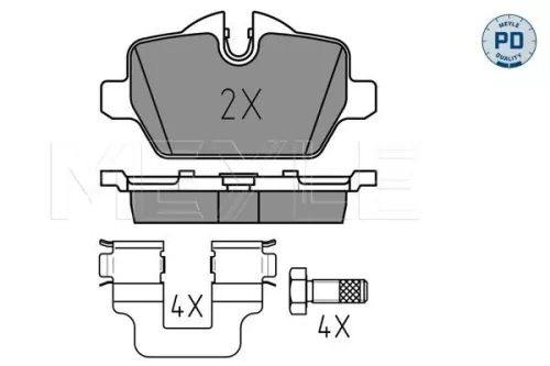 MEYLE Brake Pad Set, disc brake (0252362316/PD)
