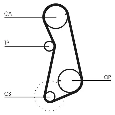 CONTINENTAL CTAM Timing Belt (CT637)