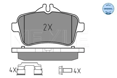 MEYLE Brake Pad Set, disc brake (0252521518)
