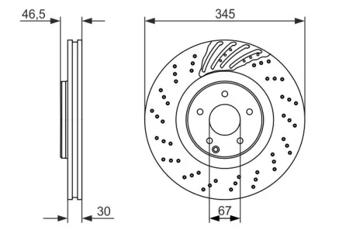 BOSCH Brake Disc (0986479651)
