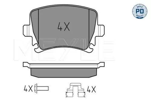 MEYLE Brake Pad Set, disc brake (0252391417/PD)