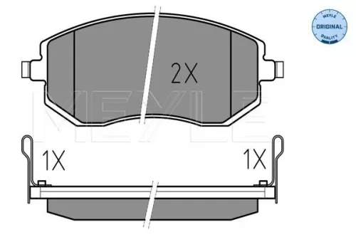 MEYLE Brake Pad Set, disc brake (0252386517/W)