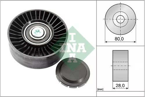 Deflection/Guide Pulley, V-ribbed belt