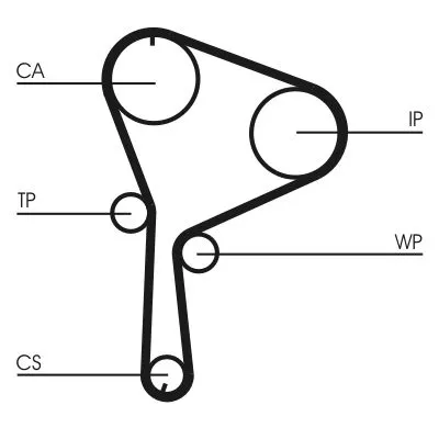 CONTINENTAL CTAM Water Pump & Timing Belt Kit (CT1064WP2)