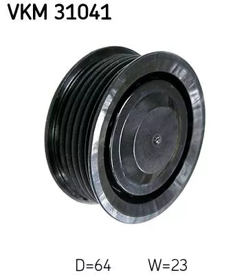 Deflection/Guide Pulley, V-ribbed belt