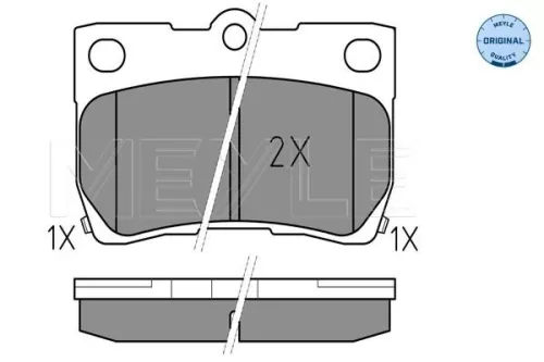 MEYLE Brake Pad Set, disc brake (0252432315/W)