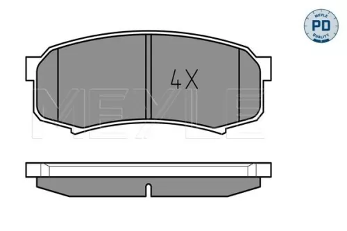 MEYLE Brake Pad Set, disc brake (0252194715/PD)