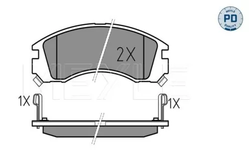 MEYLE Brake Pad Set, disc brake (0252136315/PD)
