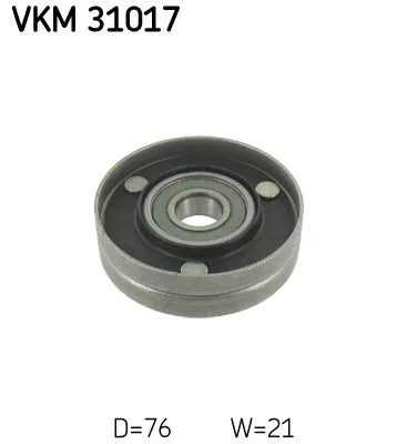 Deflection/Guide Pulley, V-ribbed belt