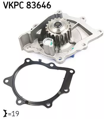 SKF Water Pump, engine cooling (VKPC83646)
