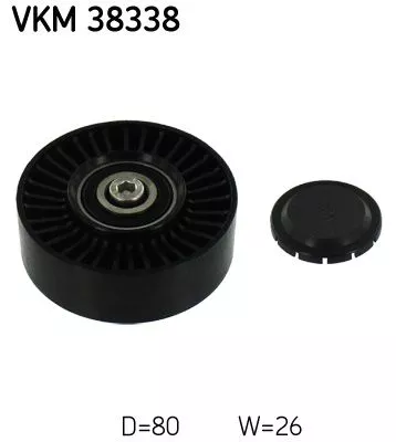 Deflection/Guide Pulley, V-ribbed belt