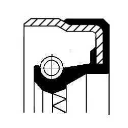 CORTECO Shaft Seal, differential (49355695)