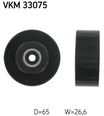 Deflection/Guide Pulley, V-ribbed belt
