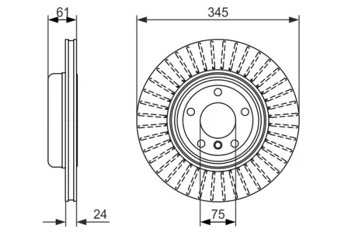 BOSCH Brake Disc (0986479729)