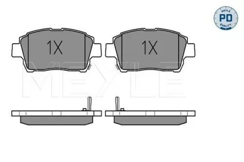 MEYLE Brake Pad Set, disc brake (0252351017/PD)