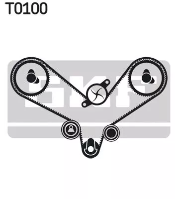 SKF Water Pump & Timing Belt Kit (VKMC01201)