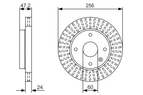 BOSCH Brake Disc (0986479A54)