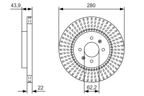 BOSCH Brake Disc (0986479B05)