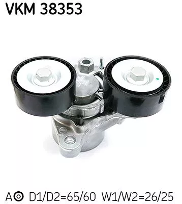 SKF Belt Tensioner, V-ribbed belt (VKM38353)