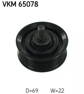 Deflection/Guide Pulley, V-ribbed belt