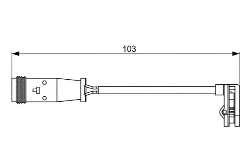 BOSCH Warning Contact, brake pad wear (1987473037)