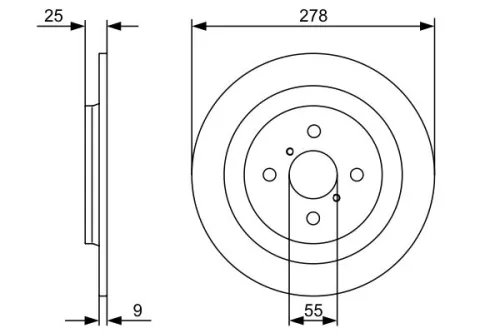 BOSCH Brake Disc (0986479C05)