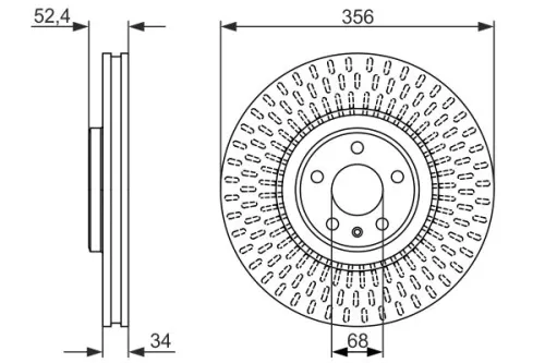 BOSCH Brake Disc (0986479748)
