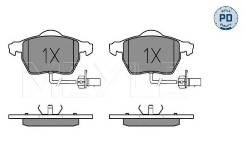 MEYLE Brake Pad Set, disc brake (0252301820/PD)