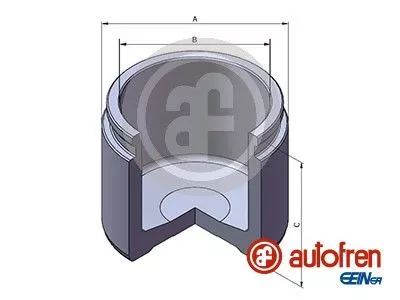 Piston, brake caliper
