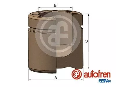 Piston, brake caliper
