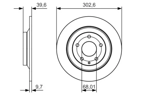 BOSCH Brake Disc (0986479C28)