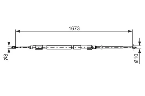 BOSCH Cable Pull, parking brake (1987477948)