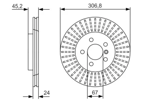 BOSCH Brake Disc (0986479C93)